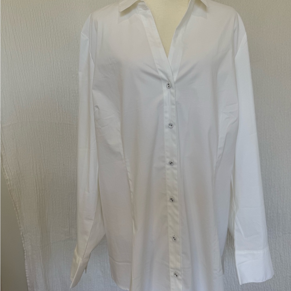 J. Jill Crisp White Dress Shirt